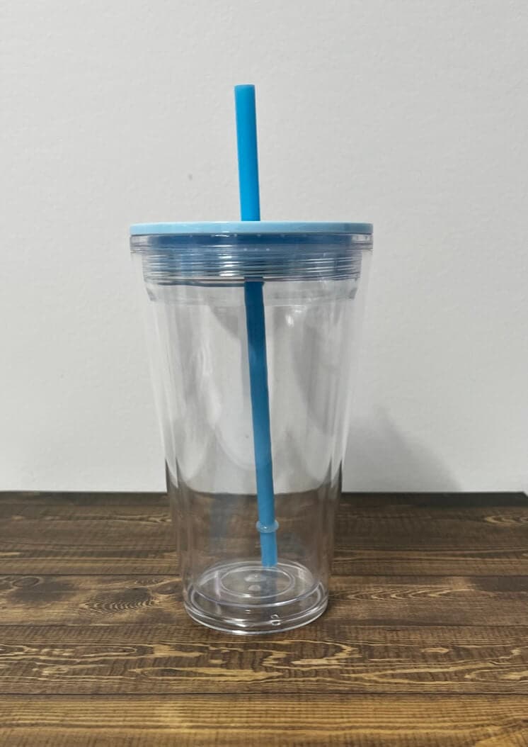 16 oz Baby Blue Double Wall Tumbler