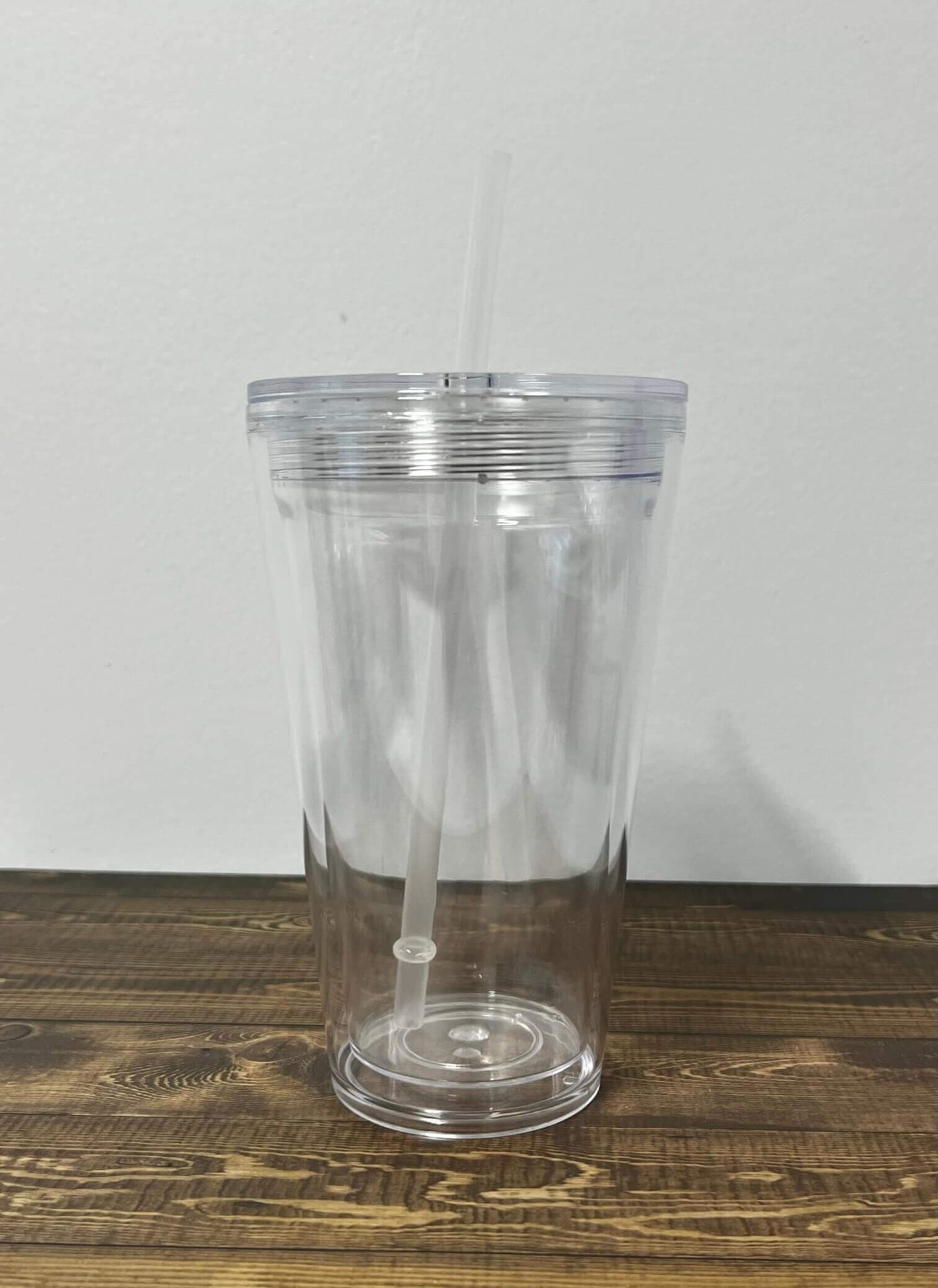 16 oz Clear Double Wall Tumbler