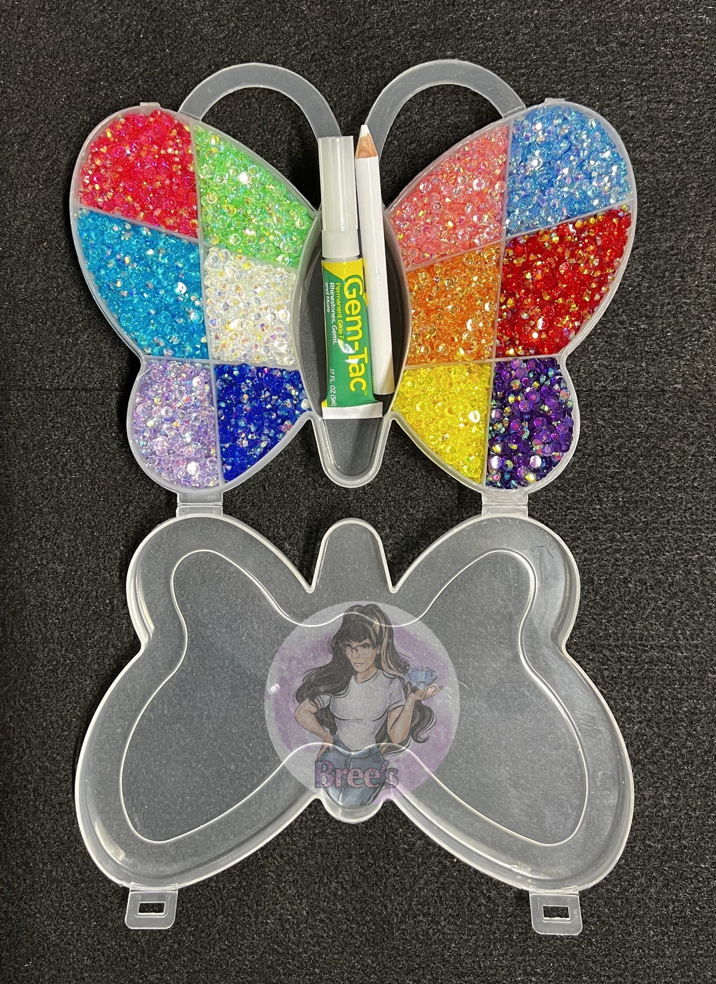 Butterfly Transparent Rhinestone Starter Kit