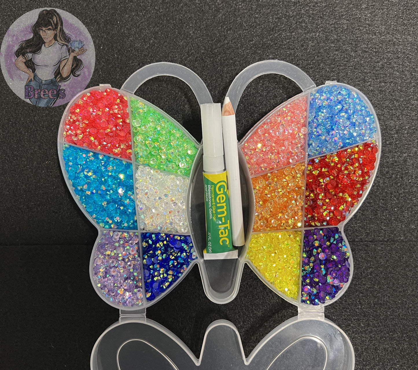 Butterfly Transparent Rhinestone Starter Kit