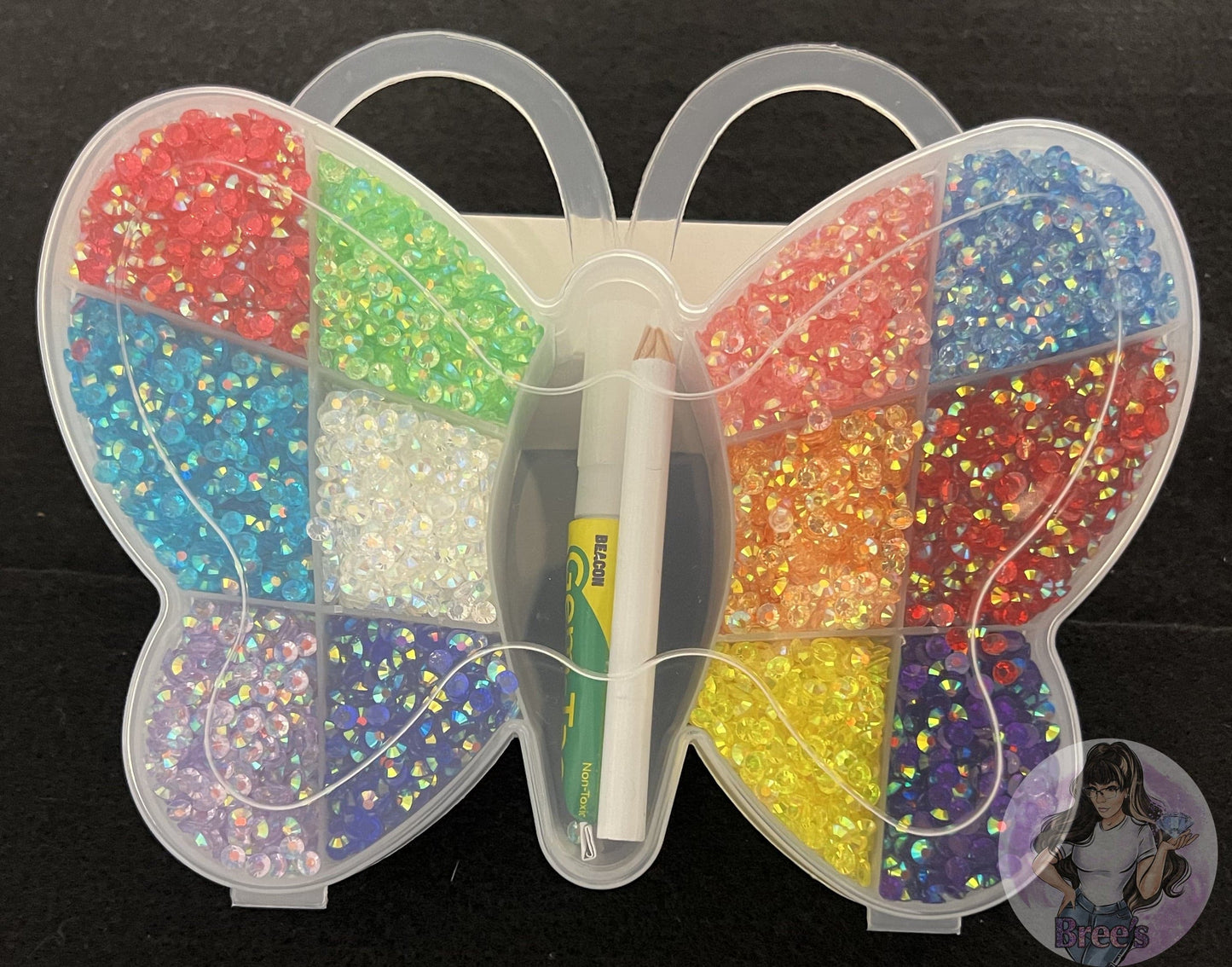 Butterfly Transparent Rhinestone Starter Kit