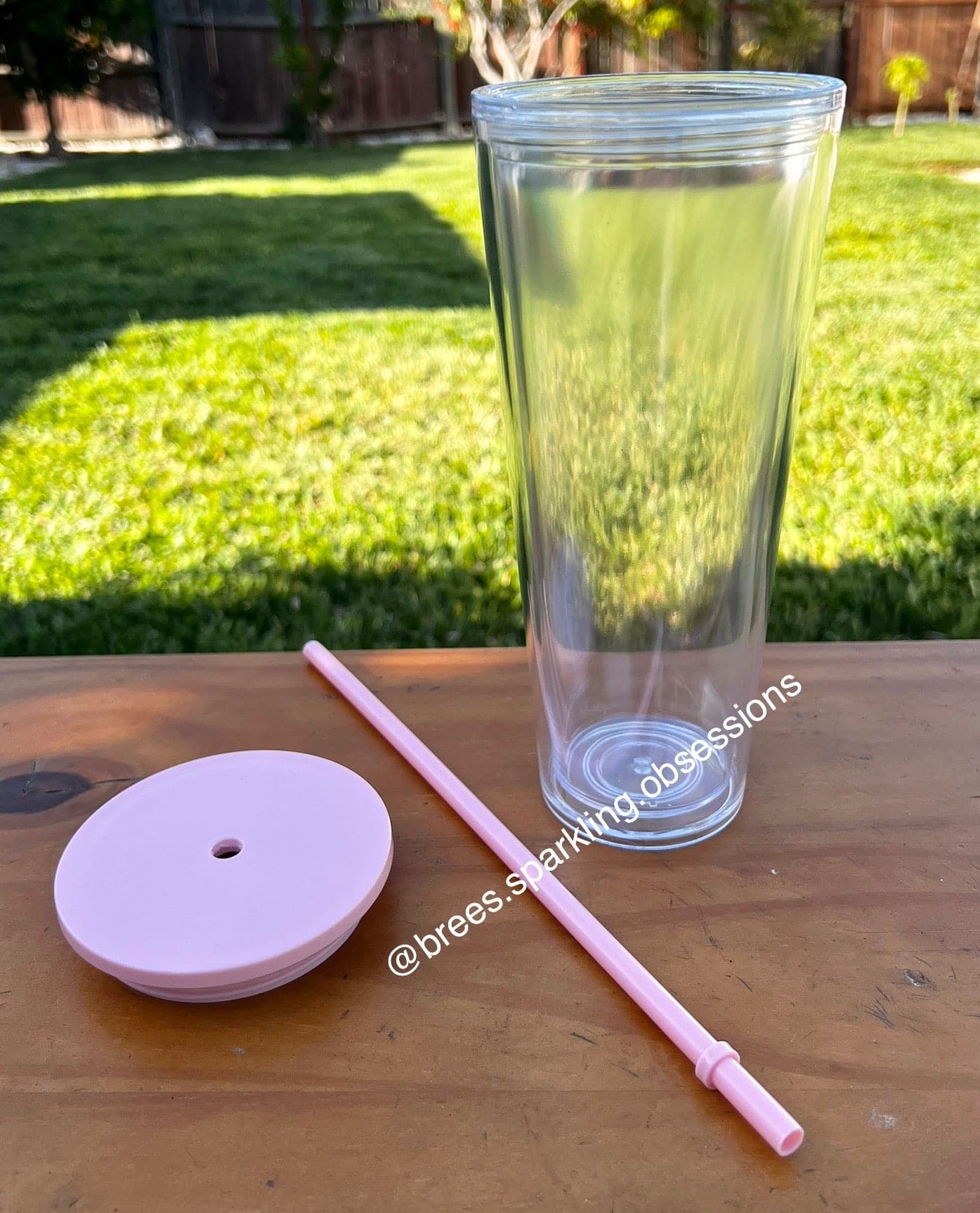 Pink 24oz Double Wall Tumbler