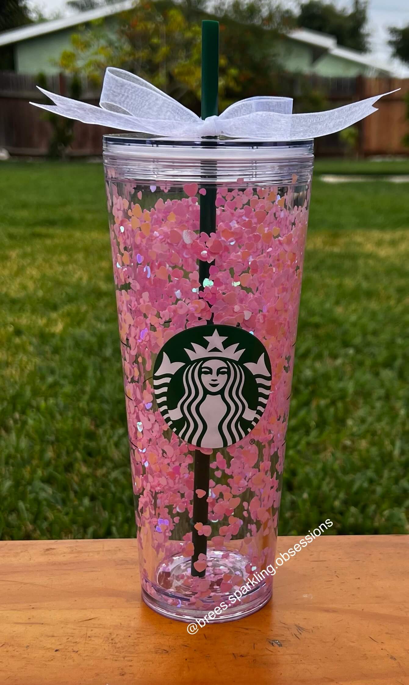 Heart Snow Globe Tumbler