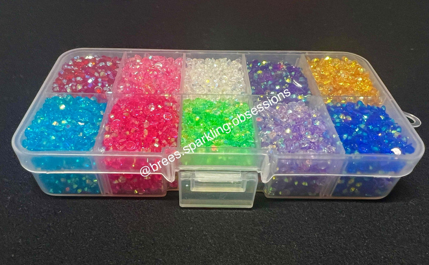 10 Grid- 3MM Transparent Rhinestone Kit