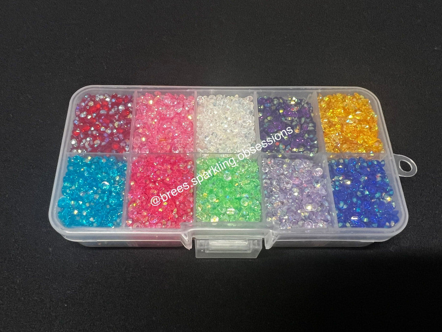 10 Grid- 3MM Transparent Rhinestone Kit